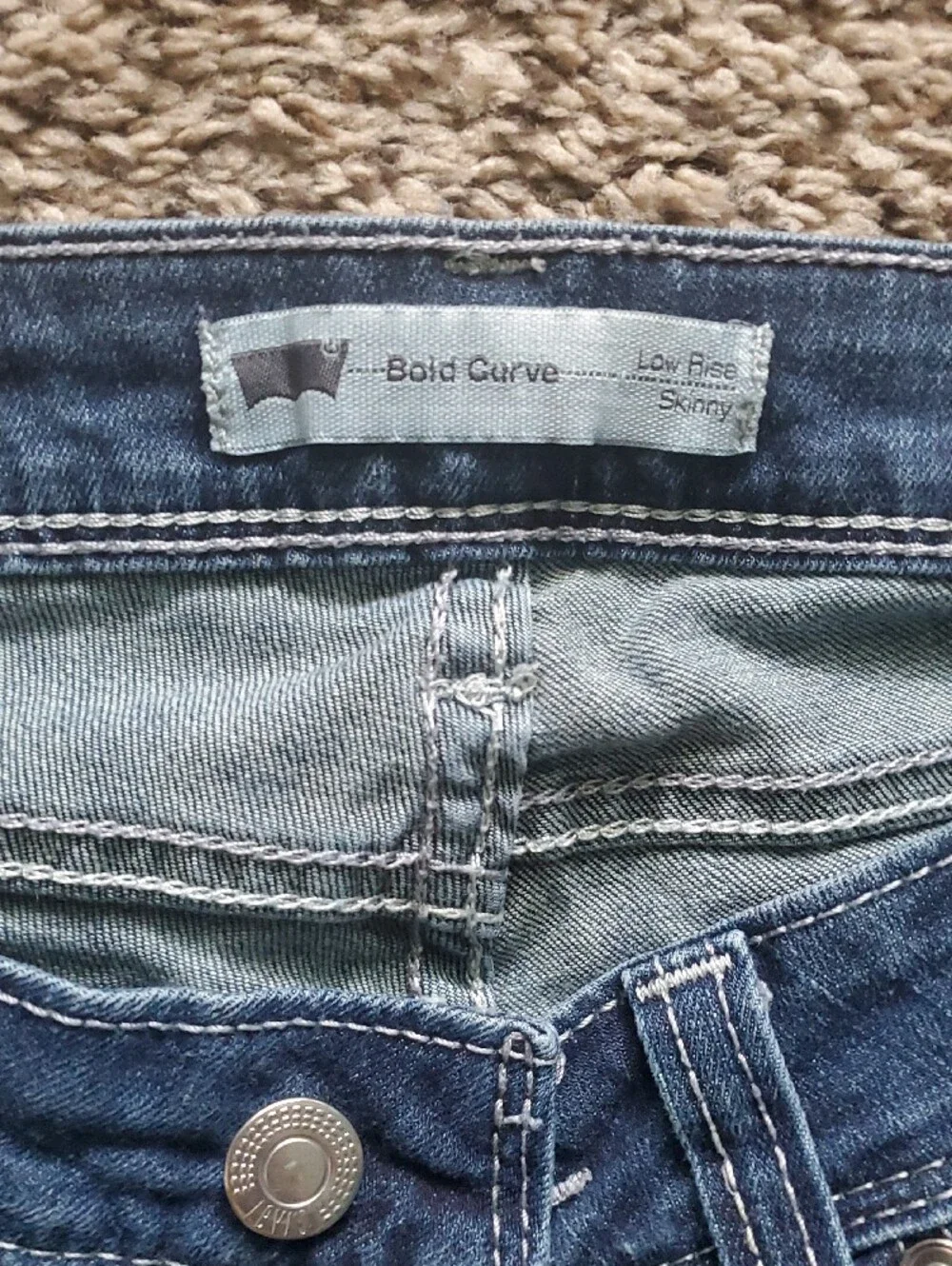 Levi's Women's Bold Curve Skinny Jeans in Dark Blue Wash